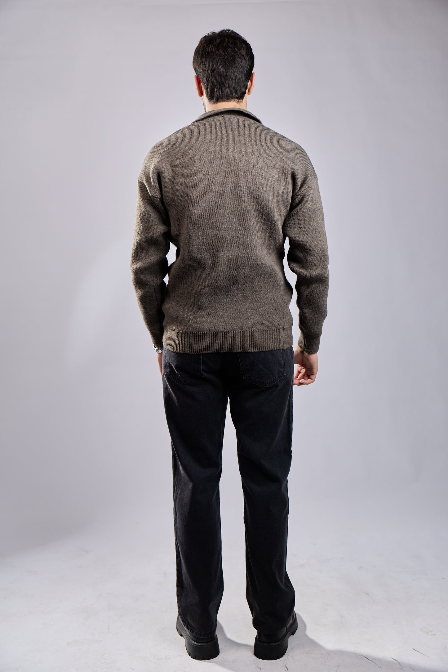 Wool Polo Knit Sweater