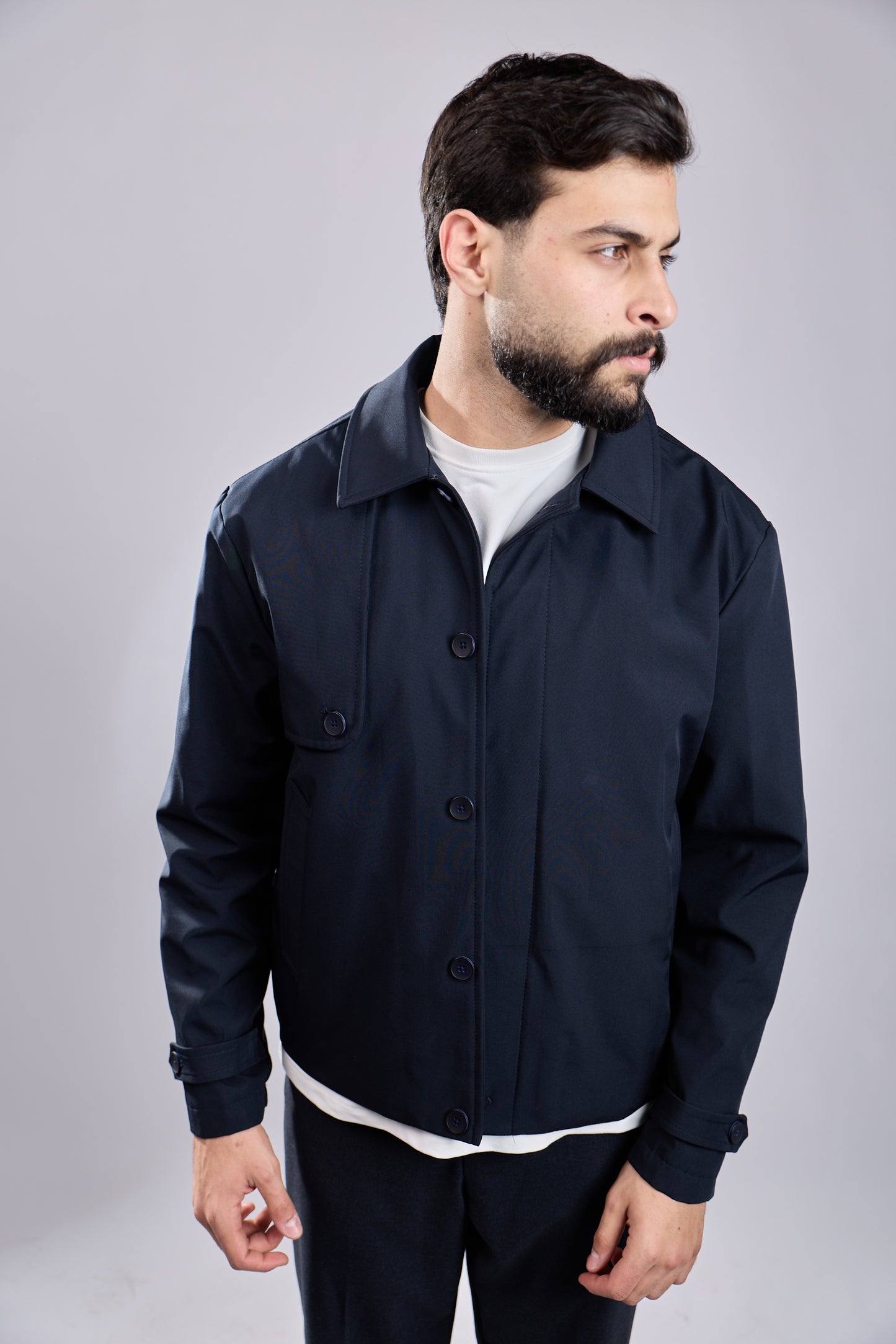 Navy Minimalist Jacket