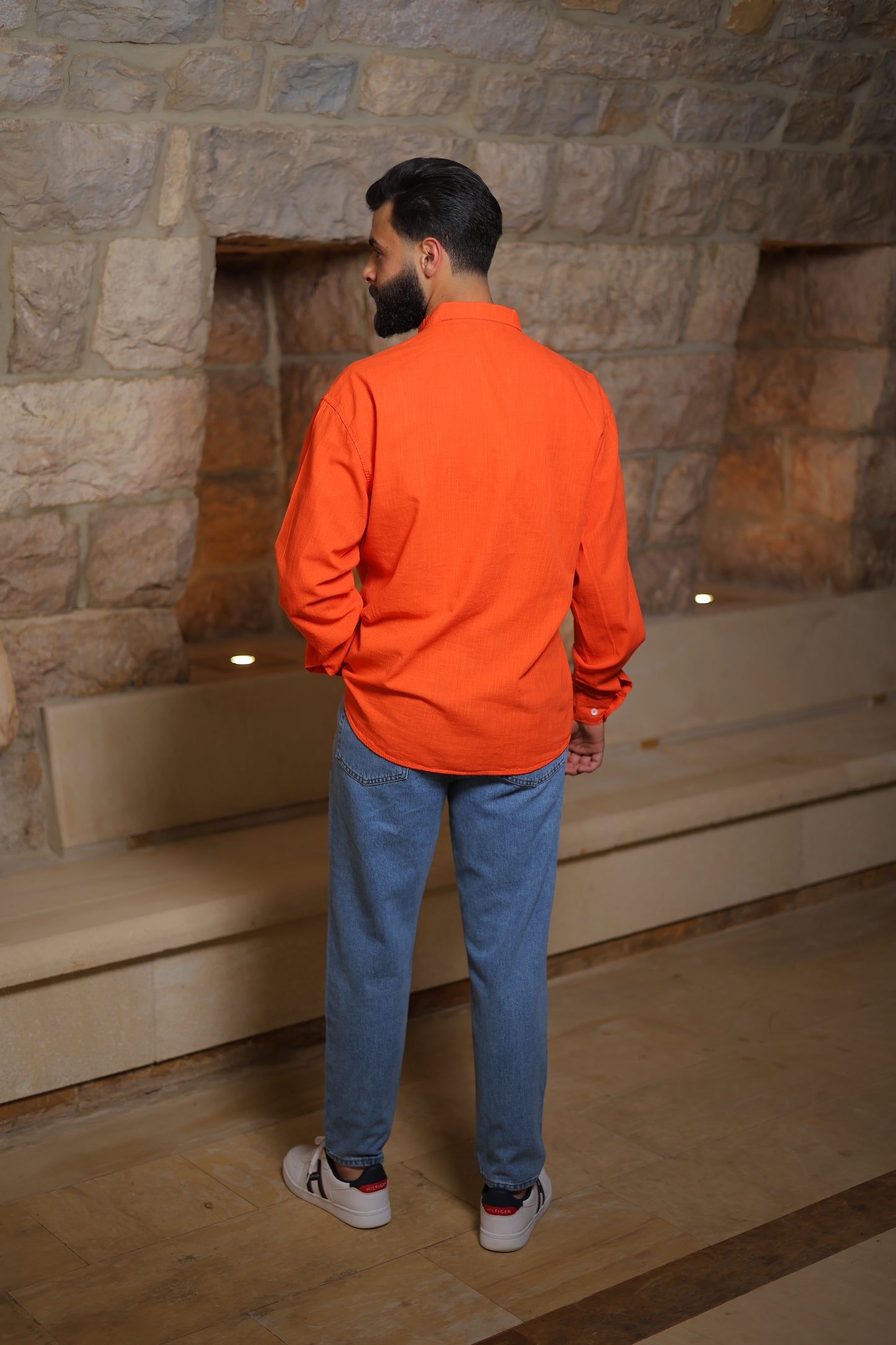 Long Sleeve Cotton Shirt - Regular Fit