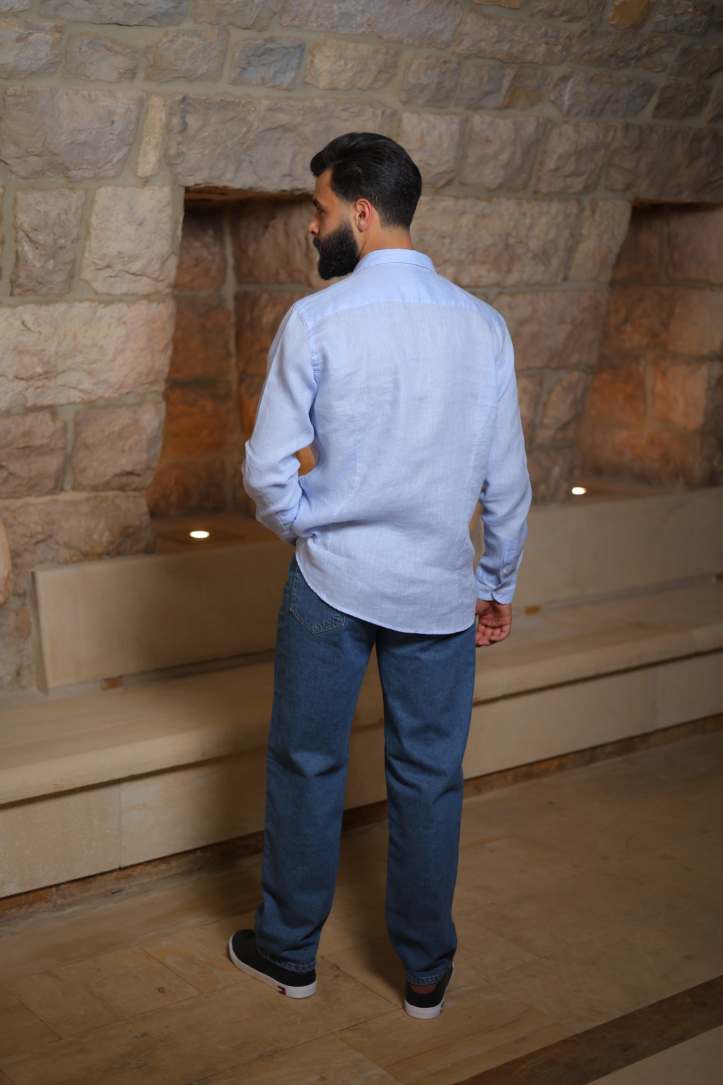 Long Linen Shirt - Regular Fit