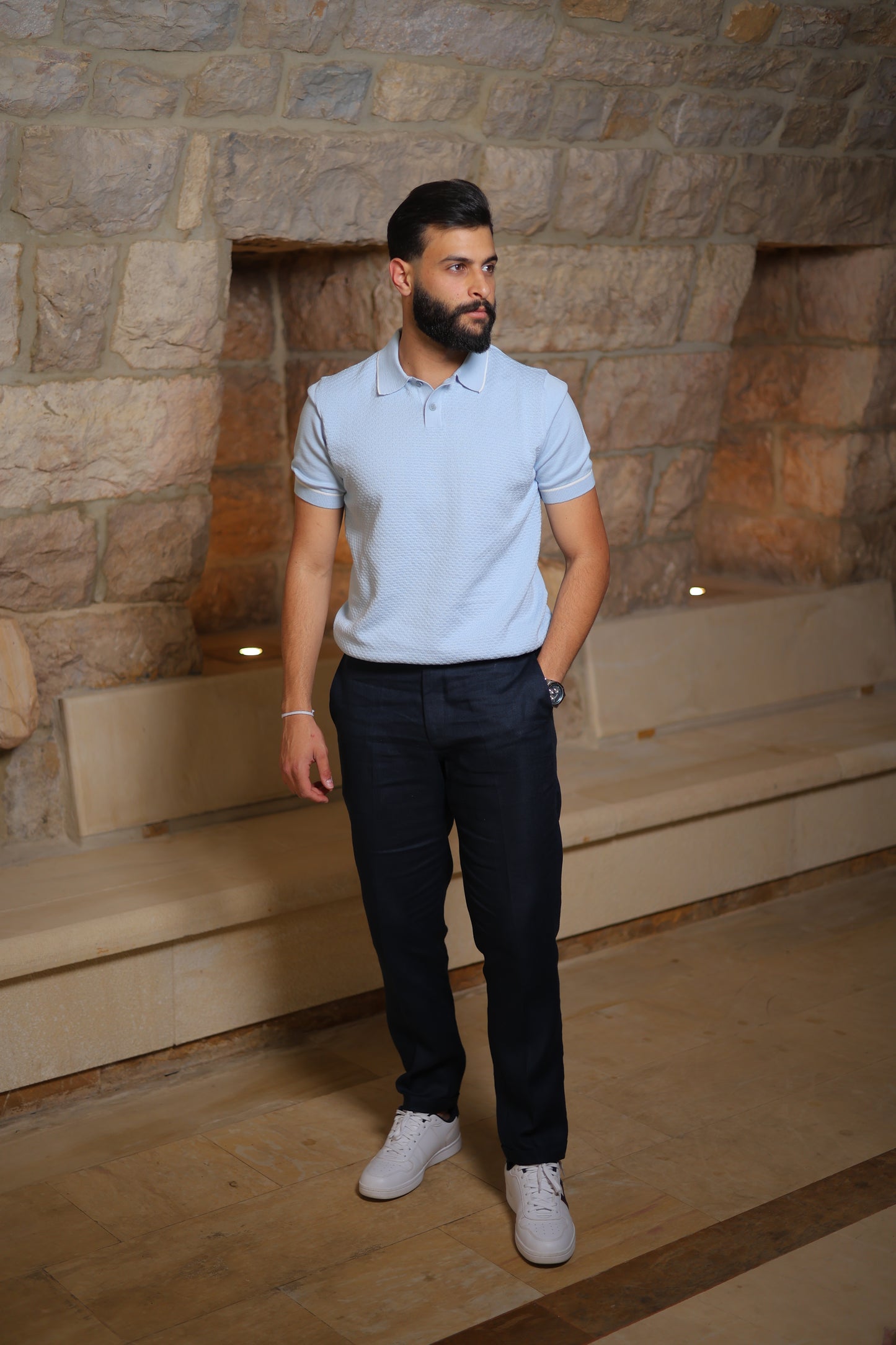 Straight Leg Linen Trouser