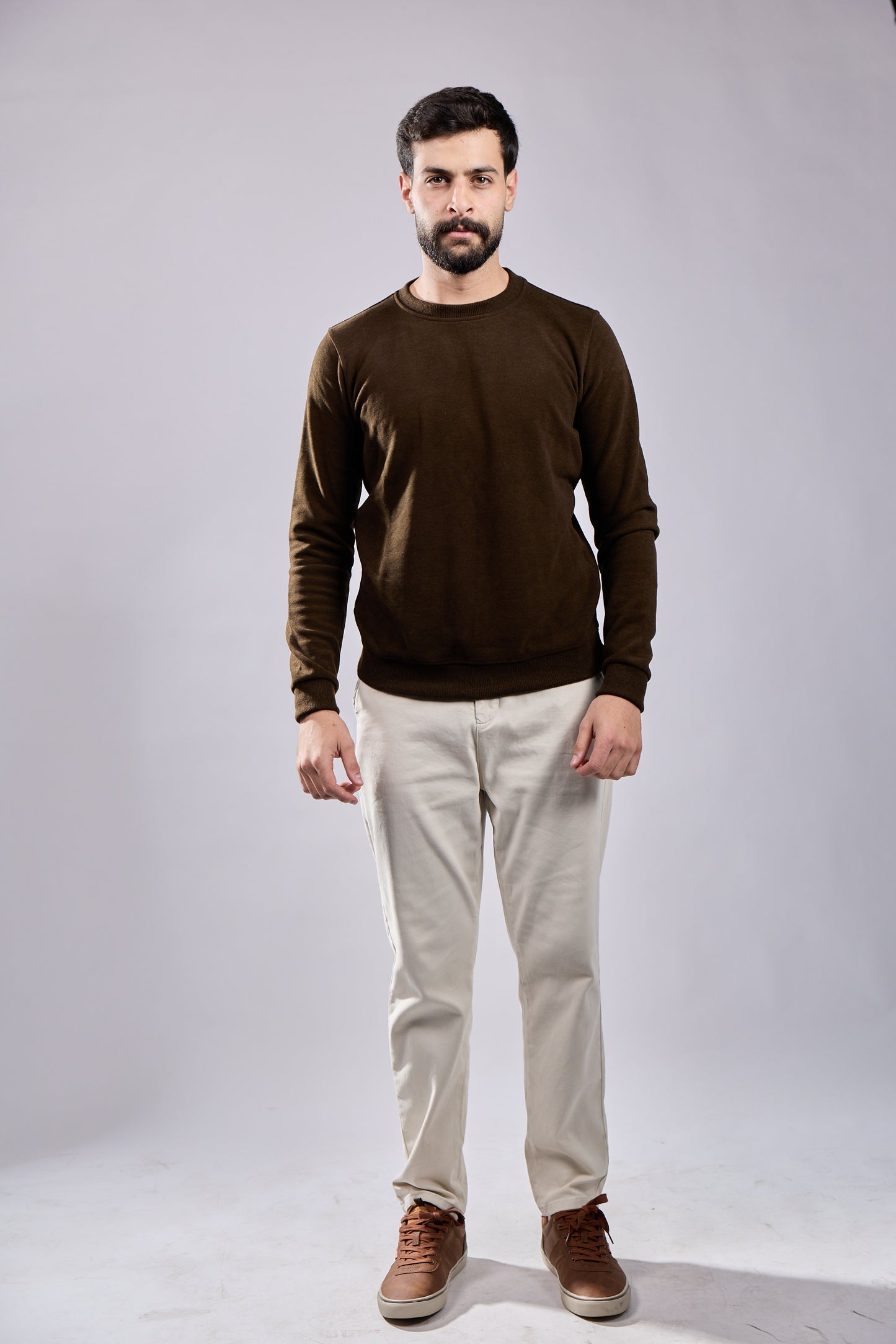 Classic Crewneck Long-Sleeve Sweater