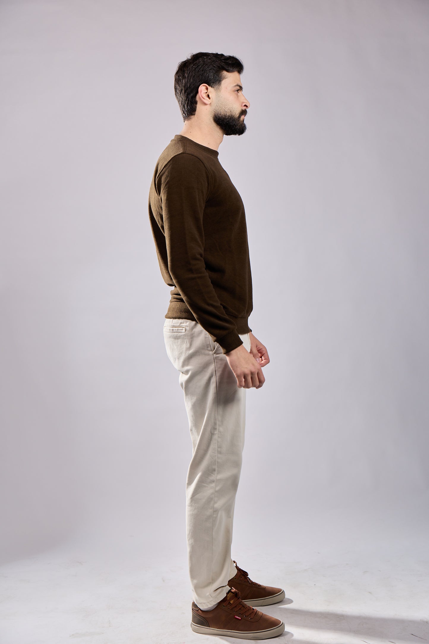 Classic Crewneck Long-Sleeve Sweater