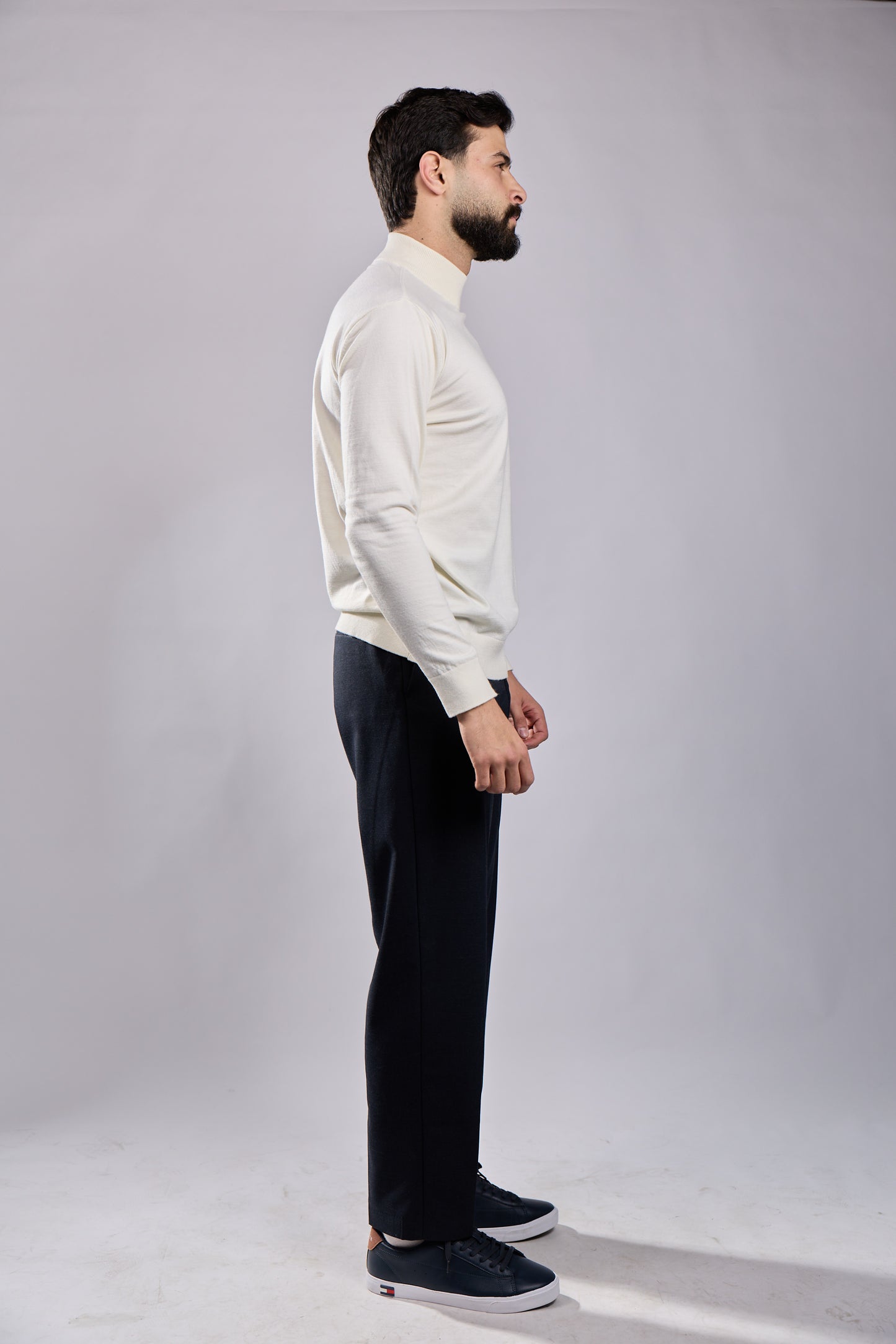 Fine-Knit Turtleneck Jumper