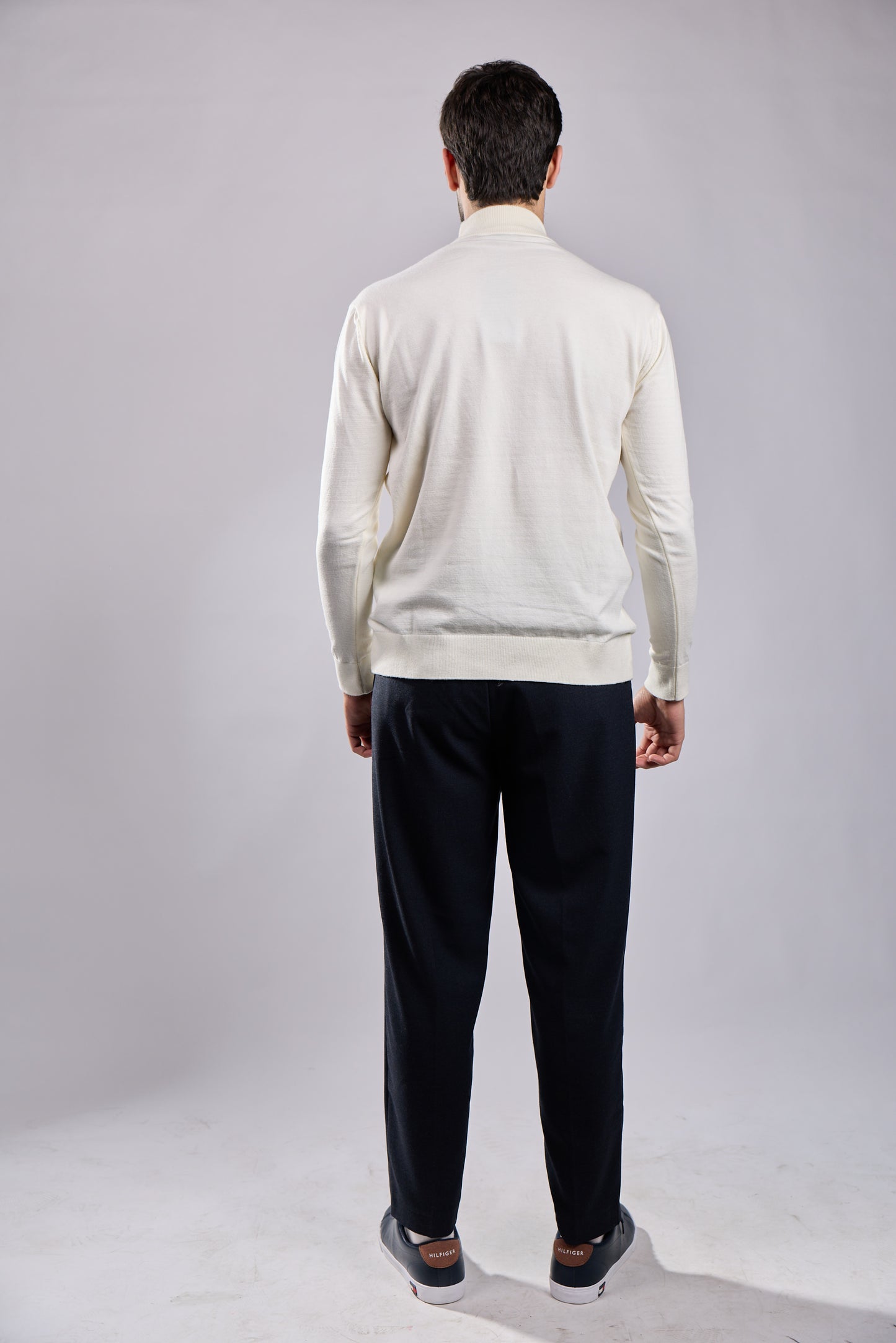 Slim Fit Charcoal Dress Trousers