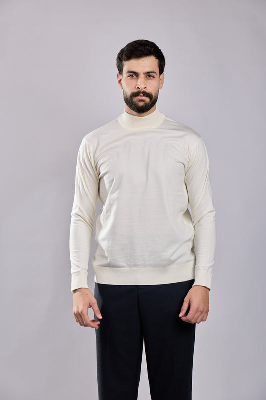 Fine-Knit Turtleneck Jumper