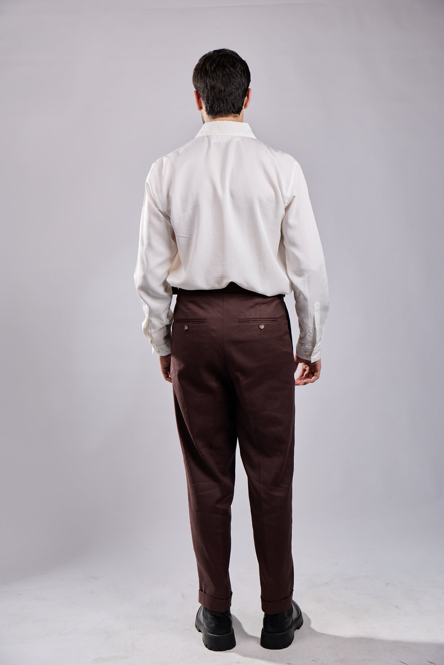 Brown Tailored  Trousers