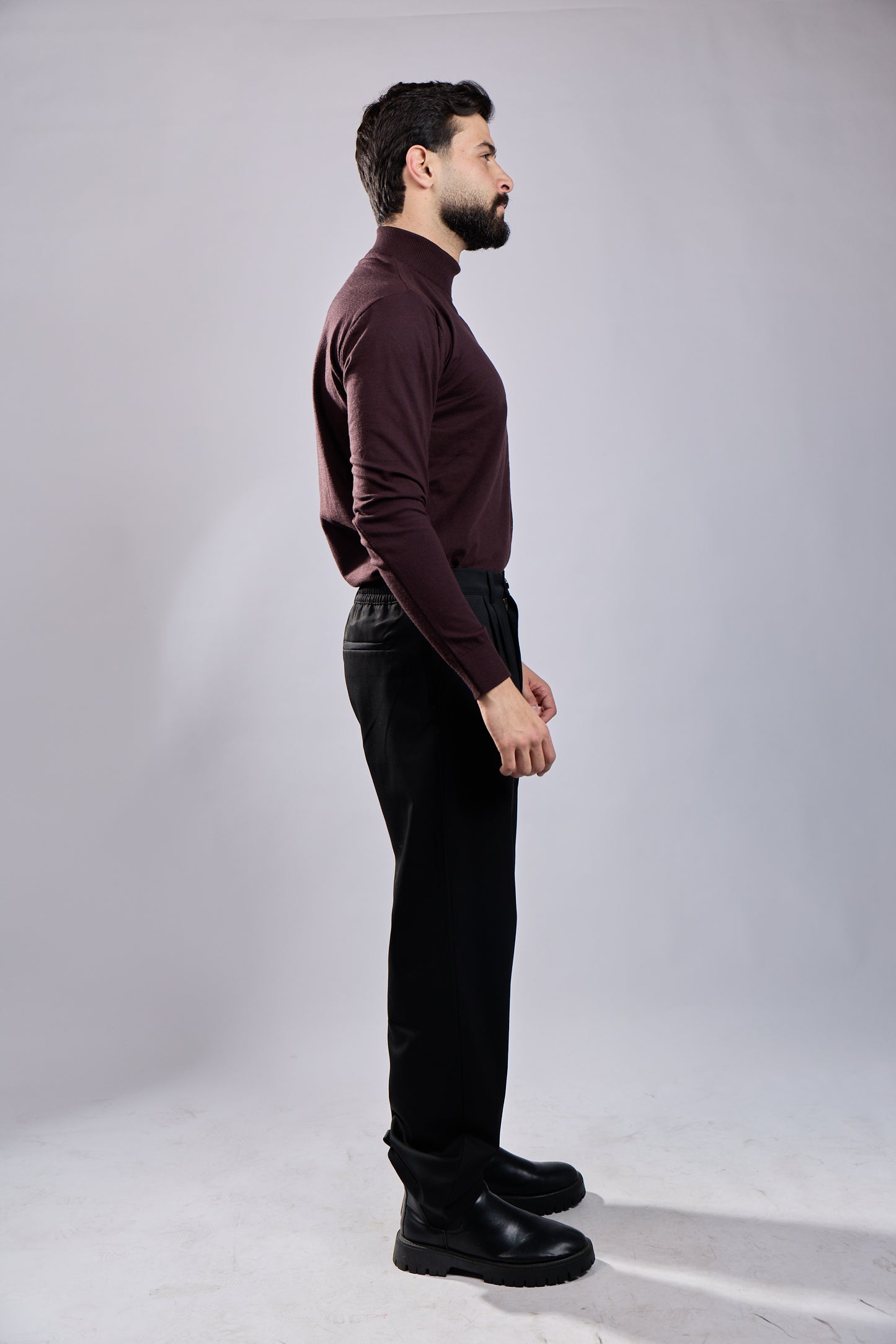Fine-Knit Turtleneck Jumper