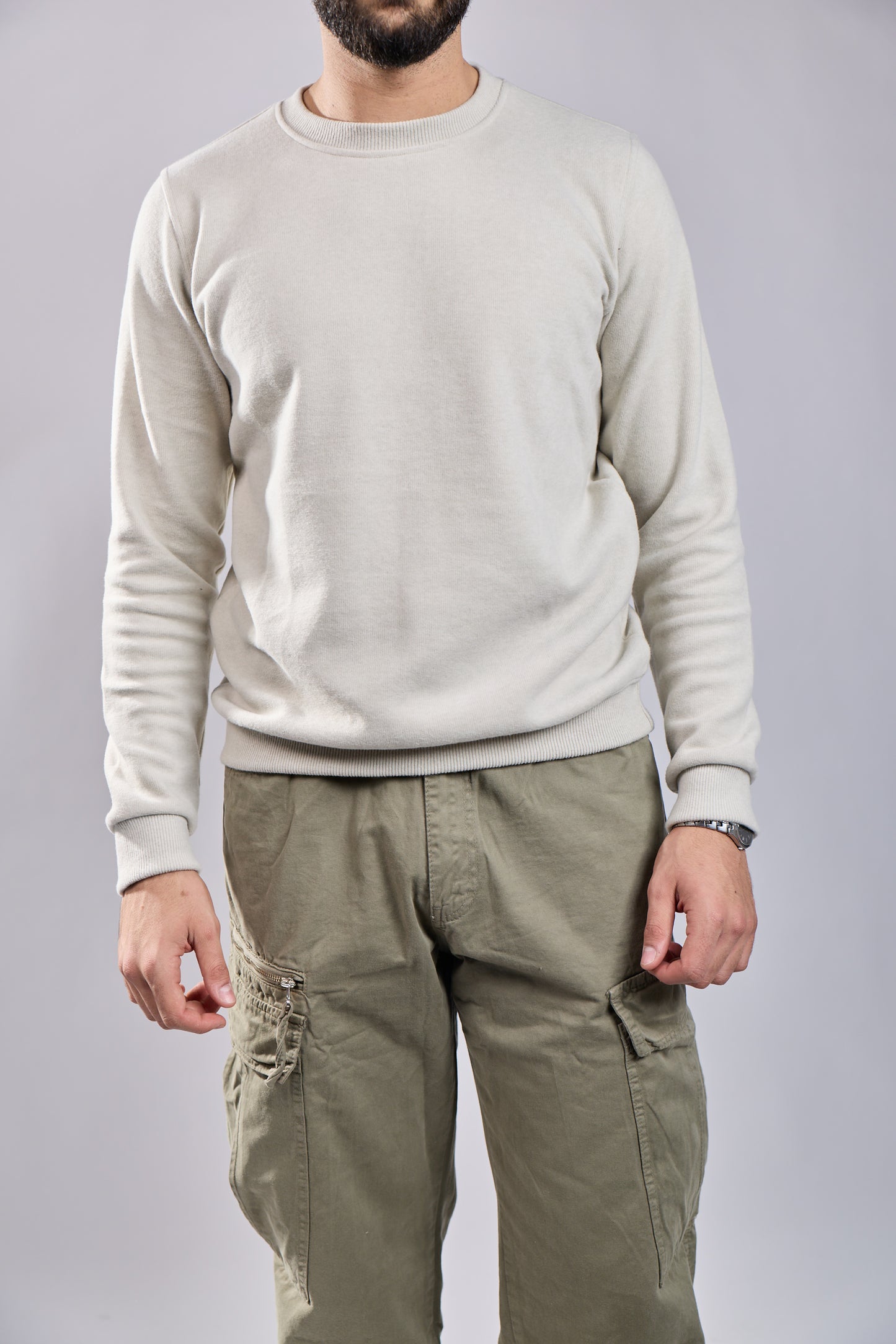 Classic Crewneck Long-Sleeve Sweater