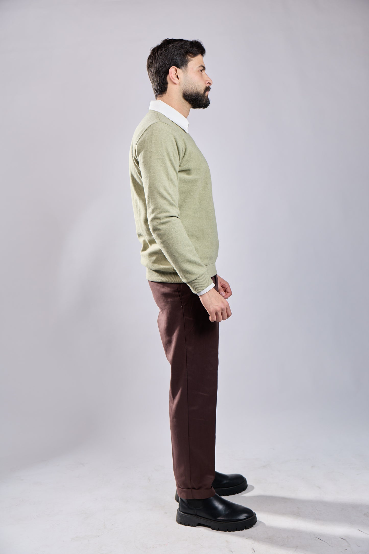 Classic Crewneck Long-Sleeve Sweater