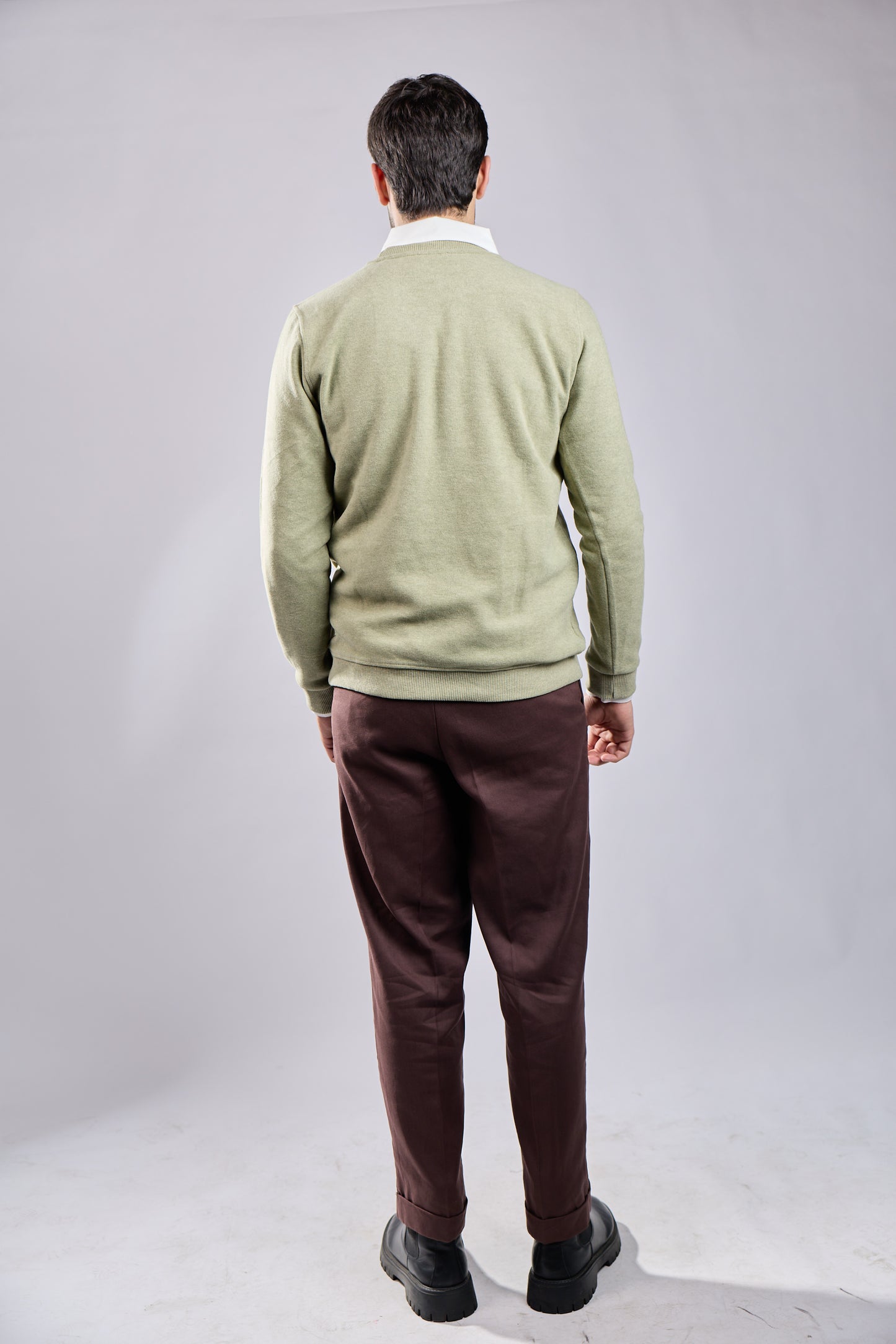 Classic Crewneck Long-Sleeve Sweater