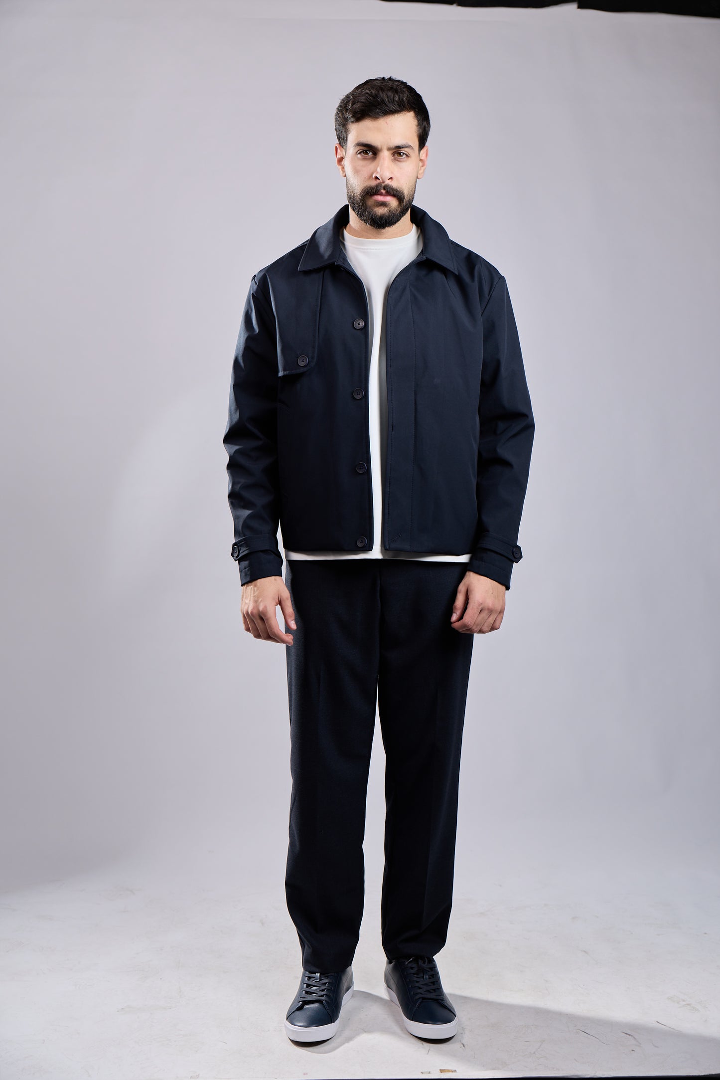 Navy Minimalist Jacket