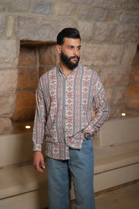Authentic Textured Print Shirt - Relaxed Fit