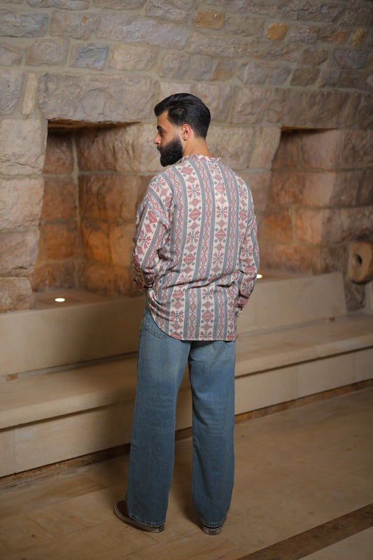 Authentic Textured Print Shirt - Relaxed Fit