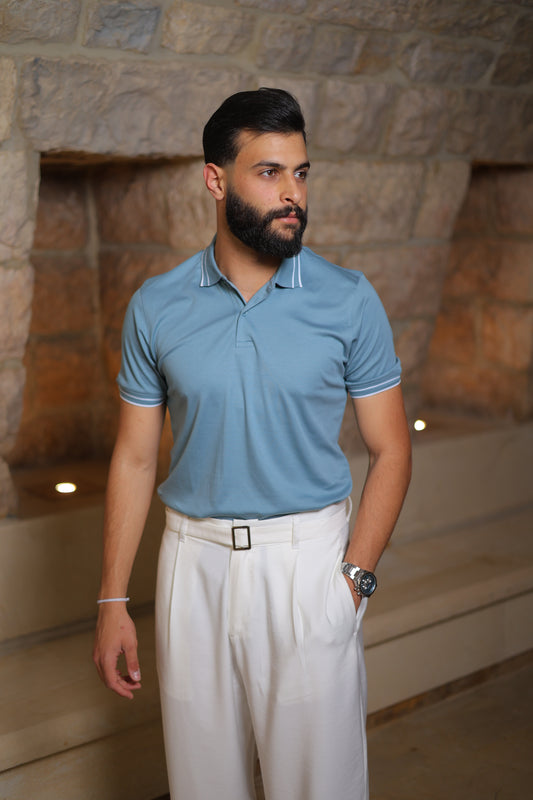 Contrast Trim Ringer Polo