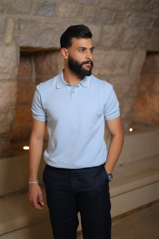 Elite Trim Knit Polo Shirt