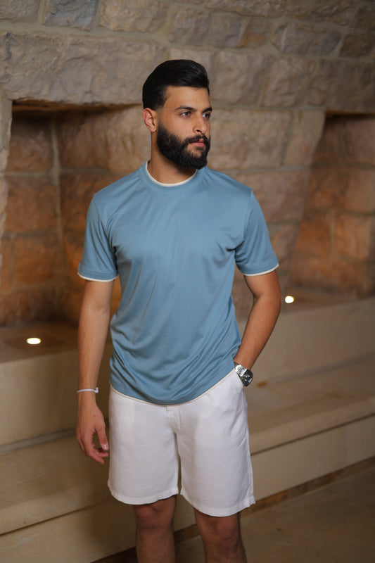 Regular Fit Contrast Collar T-Shirt