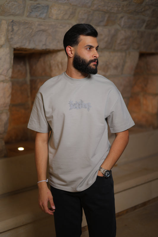 Printed Oversized Crew Neck T-Shirt