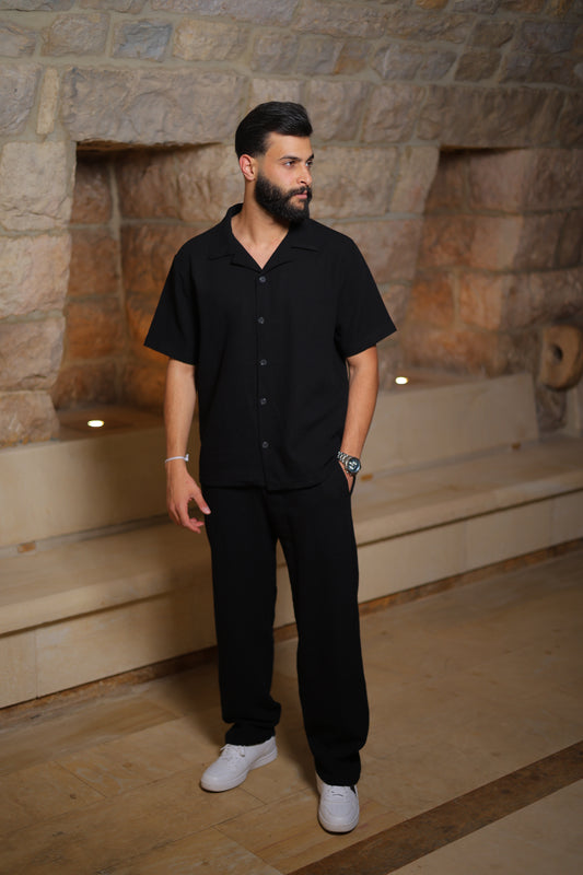 The Midnight Textured Set - Relaxed Fit